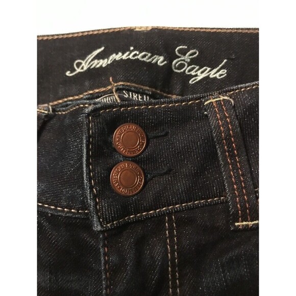 American Eagle Women's Jean Artist Crop Straight Stretch Size 00 X 25 - Picture 4 of 9